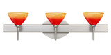Bathroom Fixtures Three Lights by Besa ( 74 | 3SW-1743SL-SN Domi ) 
