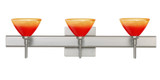 Bathroom Fixtures Three Lights by Besa ( 74 | 3SW-1743SL-SN-SQ Domi ) 