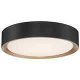 Flush Mounts Glass Down by Access ( 18 | 49970LEDD-MBL/ACR Malaga ) 