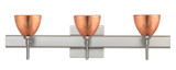 Bathroom Fixtures Three Lights by Besa ( 74 | 3SW-1758CF-SN-SQ Divi ) 