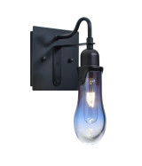 Sconces Single Glass by Besa ( 74 | 1WG-WISHBL-BK Wish ) 