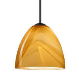 Mini Pendants Glass Down by Besa ( 74 | 1JC-4470HN-LED-BK Besa Vila Pendant ) 