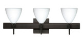 Bathroom Fixtures Three Lights by Besa ( 74 | 3SW-177907-BR-SQ Mia ) 