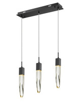 Linear/Island 3 Light Bar by Avenue Lighting ( 192 | HF1900-3-AP-BK-C Aspen ) 