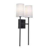 Sconces Double Candle by AFX Lighting ( 162 | ROSS1020CBBK Rose ) 