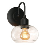 Sconces Single Glass by AFX Lighting ( 162 | LNYS0710MBBK Laney ) 