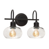 Bathroom Fixtures Two Lights by AFX Lighting ( 162 | LNYV1510MBBK Laney ) 