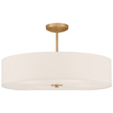 Semi-Flush Mts. Drum Shade by Access ( 18 | 64066LEDDLP-ABB/WH Mid Town ) 
