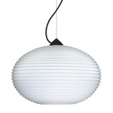 Mini Pendants Glass Down by Besa ( 74 | 1KX-491307-LED-BK Besa Pape 12 Pendant ) 
