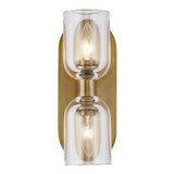Sconces Double Glass by Alora ( 452 | WV338902VBCC Lucian ) 
