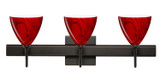 Bathroom Fixtures Three Lights by Besa ( 74 | 3SW-1779MA-BR-SQ Mia ) 