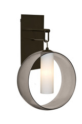 Sconces Single Glass by Besa ( 74 | 1WP-PLATOSM-LED-BR Plato ) 