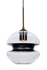 Multi-Systems Line Voltage Pendants by Besa ( 74 | J-HULA8BK-BR Hula 8 ) 