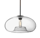Pendants Glass Down by Besa ( 74 | 1TT-BANA15CL-EDIL-BK Besa Bana 15 Pendant ) 