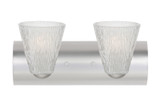 Bathroom Fixtures Two Lights by Besa ( 74 | 2WZ-NICO5GL-LED-SN Nico ) 