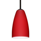 Mini Pendants Glass Down by Besa ( 74 | 1TT-1511RM-BK Besa Riva 9 Pendant ) 
