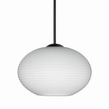Mini Pendants Glass Down by Besa ( 74 | 1XT-561207-LED-BK Besa Lasso Pendant ) 