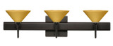 Bathroom Fixtures Three Lights by Besa ( 74 | 3SW-282490-BR-SQ Kona ) 