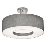 Semi-Flush Mts. Drum Shade by AFX Lighting ( 162 | MCF1932LAJUD-GYSF Montclair ) 