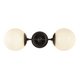 Sconces Double Glass by Alora ( 452 | WV407618MBGO Fiore ) 