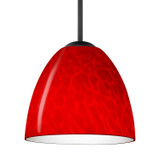 Mini Pendants Glass Down by Besa ( 74 | 1BC-7572RC-MED-BK Besa Sasha Pendant ) 