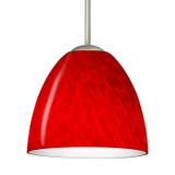 Mini Pendants Glass Down by Besa ( 74 | 1BC-7572RC-SN Besa Sasha Pendant ) 