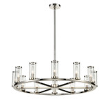 Mid. Chandeliers Glass Up by Alora ( 452 | CH309012PNCG Revolve ) 