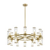 Mid. Chandeliers Glass Up by Alora ( 452 | CH309024NBCG Revolve ) 