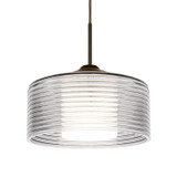 Mini Pendants Glass Down by Besa ( 74 | 1JC-BELUCL-LED-BR Besa Belu Pendant ) 
