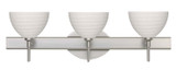 Bathroom Fixtures Three Lights by Besa ( 74 | 3SW-4679KR-SN Brella ) 