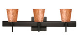 Bathroom Fixtures Three Lights by Besa ( 74 | 3SW-5125CF-BR-SQ Nico ) 