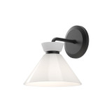 Sconces Single Glass by Alora ( 452 | WV470108MBGO Halston ) 