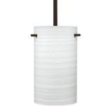 Mini Pendants Glass Down by Besa ( 74 | 1TT-4005KR-BR Besa Tamburo 5 Stem Pendant ) 