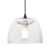 Mini Pendants Glass Down by Besa ( 74 | 1XT-SPURCL-LED-BK Besa Spur Pendant ) 
