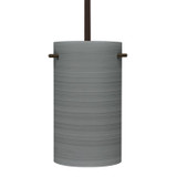 Mini Pendants Glass Down by Besa ( 74 | 1TT-4005TN-LED-BR Besa Tamburo 5 Stem Pendant ) 