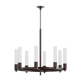 Mid. Chandeliers Glass Up by Alora ( 452 | CH416108WB Rue ) 