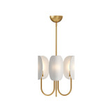 Mini Chandeliers Metal Shade by Alora ( 452 | CH450715AGCW Seno ) 