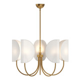 Mid. Chandeliers Metal Shade by Alora ( 452 | CH450732AGCW Seno ) 