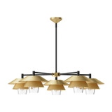 Large Chandeliers Metal Shade by Alora ( 452 | CH475138BGCL Tetsu ) 