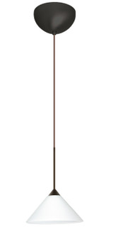 Mini Pendants Glass Down by Besa ( 74 | 1XC-117607-LED-BR Kona ) 