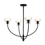 Large Chandeliers Glass Shade by Alora ( 452 | CH515226MBCL Sylvia ) 