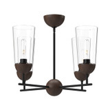 Mid. Chandeliers Glass Up by Alora ( 452 | CH542324MBWT Emil ) 