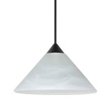 Mini Pendants Glass Down by Besa ( 74 | 1XC-117652-LED-BK Besa Kona Pendant ) 