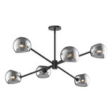 Mid. Chandeliers Glass Down by Alora ( 452 | CH548637MBSM Willow ) 
