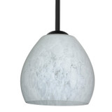 Mini Pendants Glass Down by Besa ( 74 | 1TT-412219-BK Besa Bolla Stem Pendant ) 