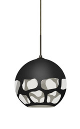 Multi-Systems Line Voltage Pendants by Besa ( 74 | 1JC-ROCKYBK-BR Rocky ) 