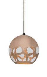 Multi-Systems Line Voltage Pendants by Besa ( 74 | 1JC-ROCKYCP-BR Rocky ) 