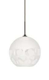 Multi-Systems Line Voltage Pendants by Besa ( 74 | 1JC-ROCKYWH-BR Rocky ) 
