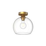 Flush Mounts Glass Down by Alora ( 452 | FM506210AGCL Castilla ) 