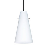 Mini Pendants Glass Down by Besa ( 74 | 1TT-412407-BK Besa Cierro Stem Pendant ) 